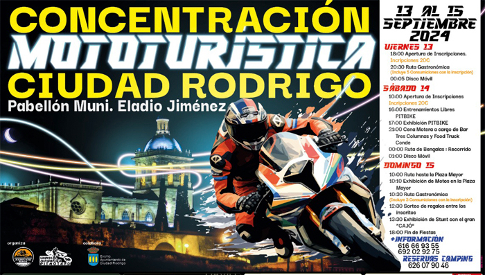 Septiembre acogerá una concentración de motos en Ciudad Rodrigo