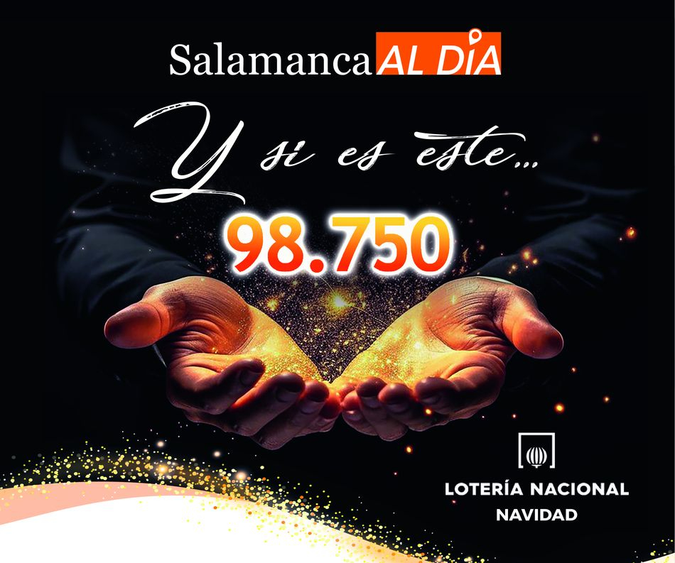 Y si es este... Ya está en la calle la lotería de Navidad de SALAMANCArtv AL DÍA con el número 98.750 