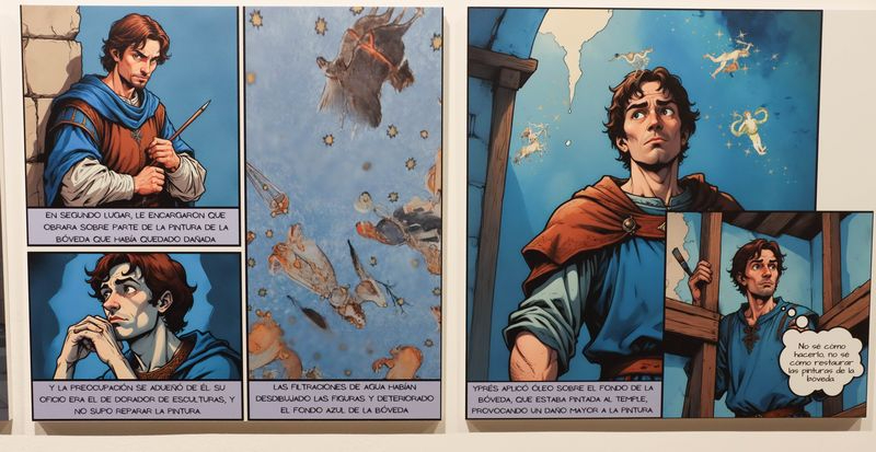 La historia sobre el Cielo de Salamanca, llevada a un cómic generado íntegramente con Inteligencia Artificial