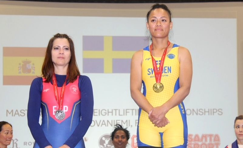 La salmantina Elena Redondo, subcampeona del Mundo Máster de Halterofilia
