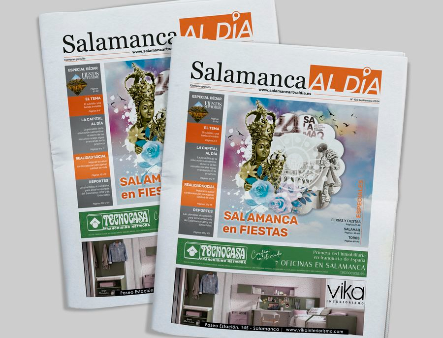 Este miércoles sale a la calle el número de septiembre del periódico de papel SALAMANCA AL DÍA
