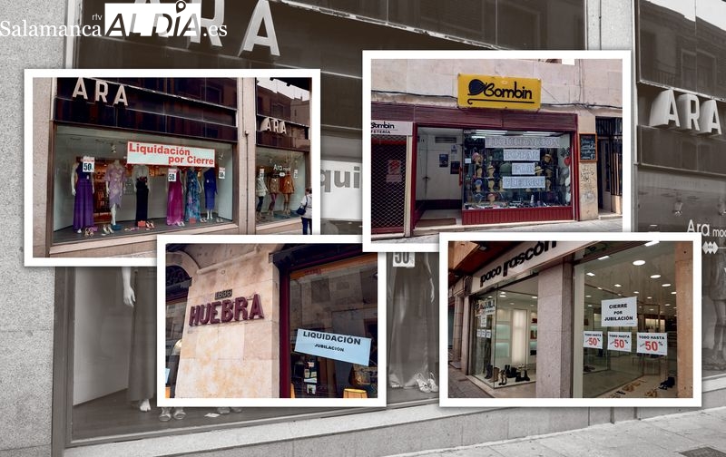 Históricos comercios liquidan sus existencias y avanza la crisis del sector en Salamanca