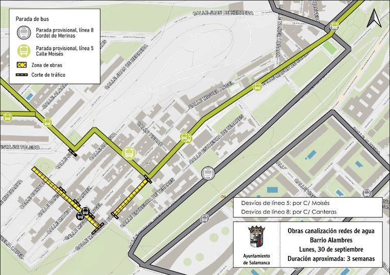 Estos son los desvíos y cortes de tráfico previstos para este lunes 