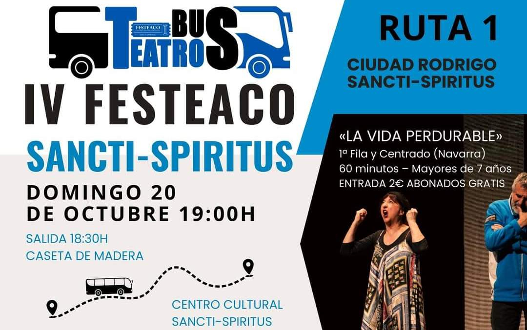 El primer ‘Bus del Teatro’ hacia el Festeaco 2024 partirá de Ciudad Rodrigo