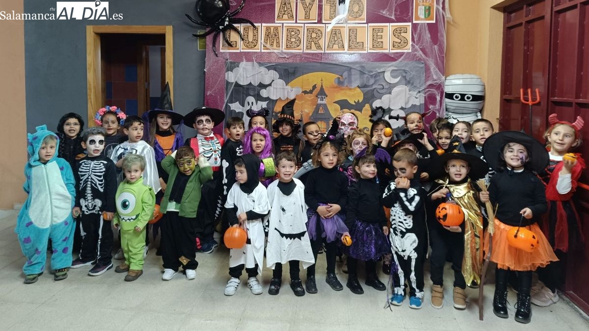 La fiesta infantil de Halloween reúne a más de setenta niños y niñas de Lumbrales