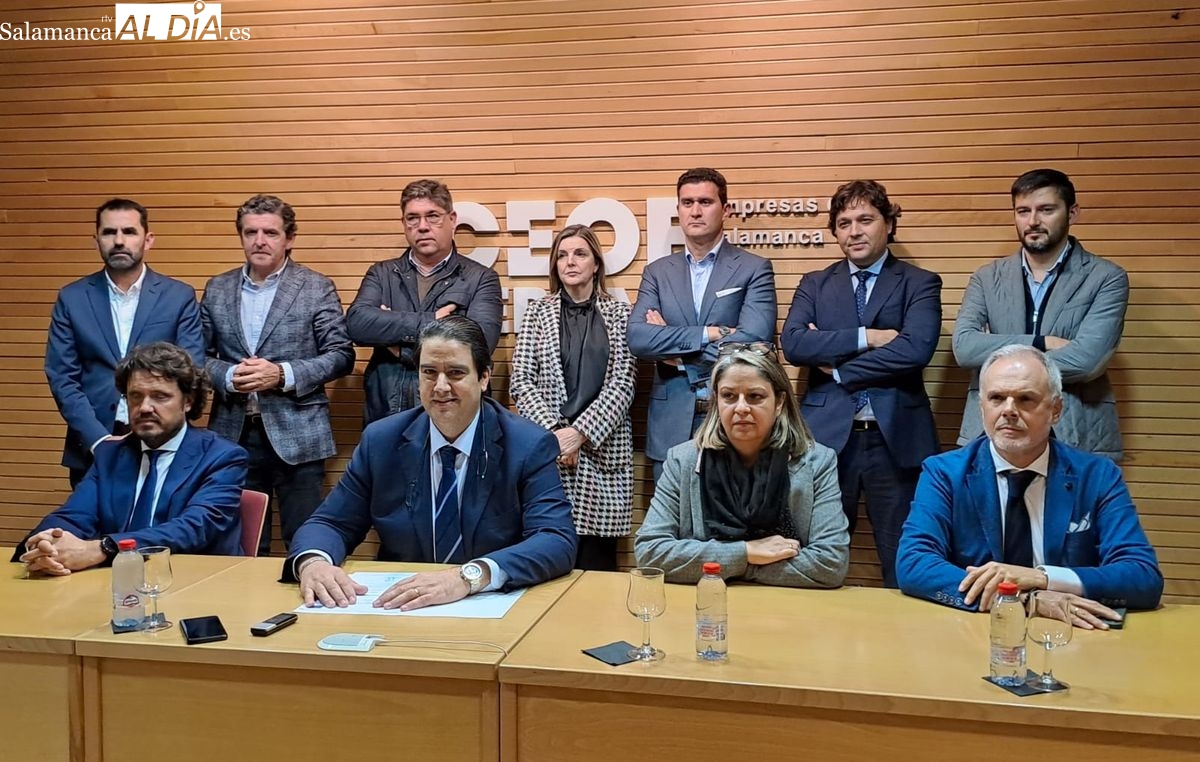 Dimite Diego García, presidente de CEOE-Cepyme Salamanca