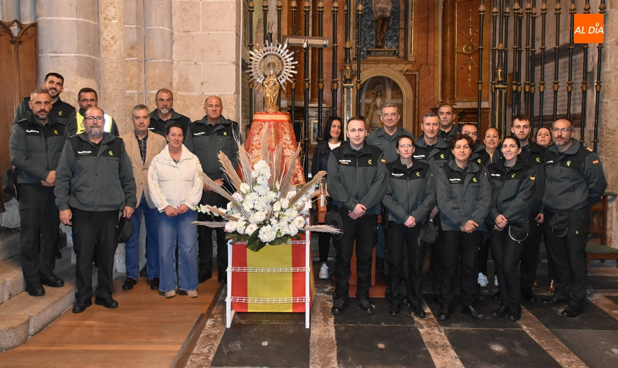 Concluye con una amplia asistencia de guardias civiles el triduo a la Virgen del Pilar