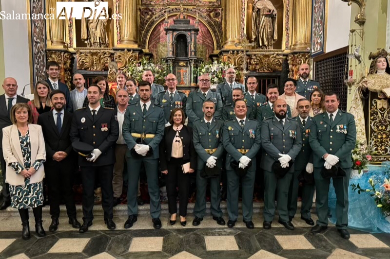 La Guardia Civil de Peñaranda celebra a su patrona, la Virgen del Pilar, en una festividad con multitudinario apoyo y orgullo