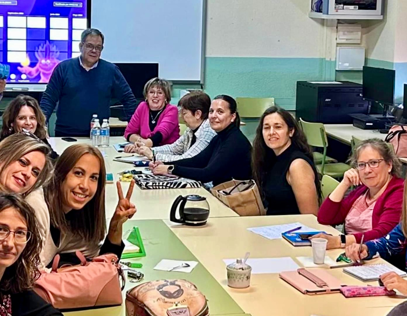 La mejora de la convivencia centra una formación del equipo de profesores del colegio Miguel de Unamuno, impartida por José Antonio Veiga