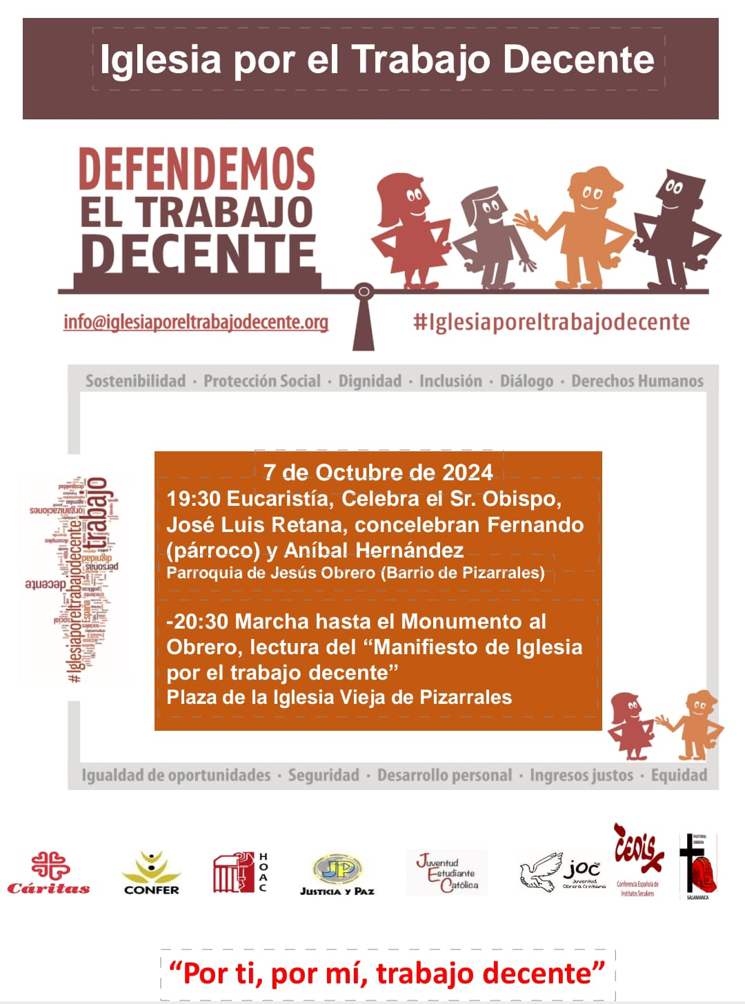 Por tí, por mí, Trabajo Decente 