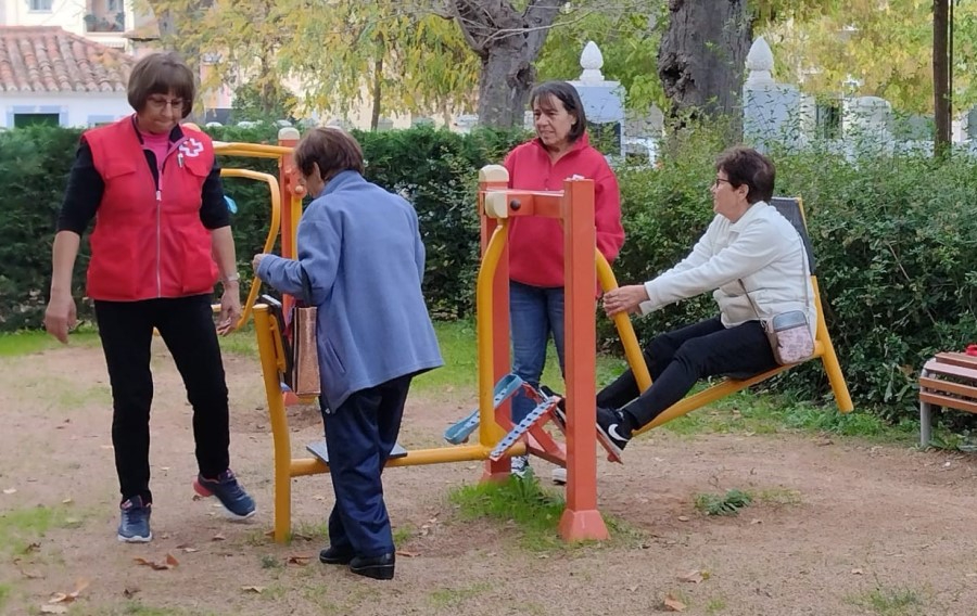 Cruz Roja retoma sus paseos saludables y las sesiones de psicomotricidad