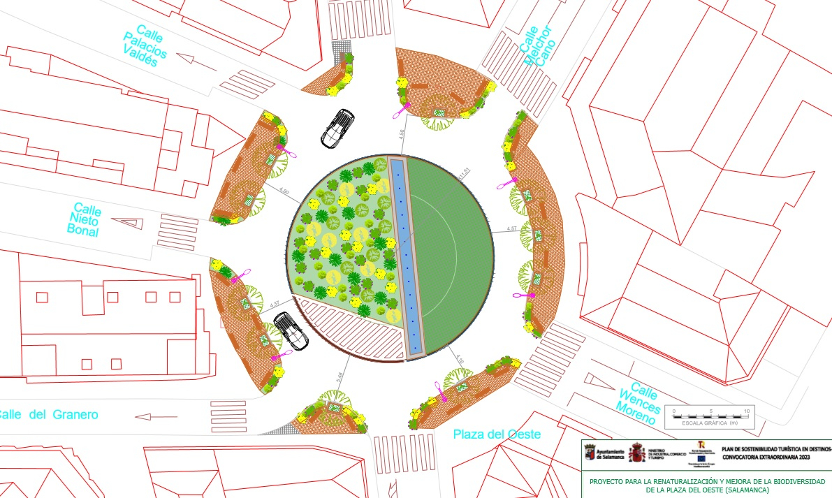 Los vecinos podrán participar en el nuevo diseño de la plaza del Oeste tras la retirada de 12 árboles