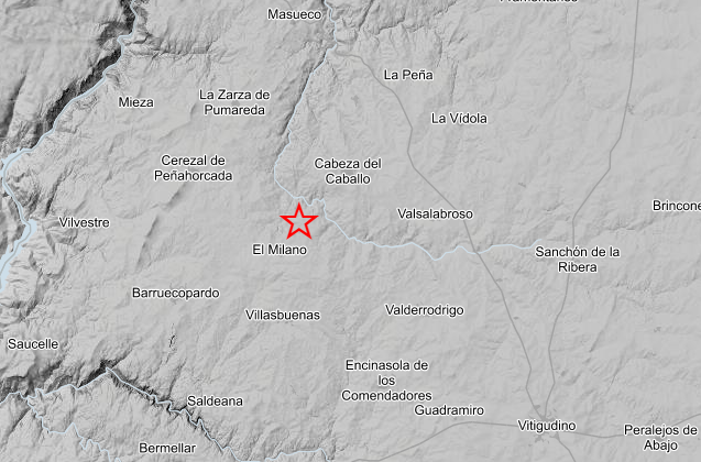Registrado un terremoto de magnitud 1,8 grados con epicentro en El Milano