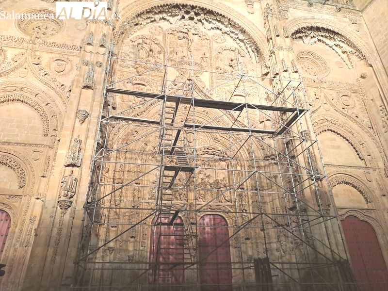 Arrancan las obras de rehabilitación del bajo cubierta de la Catedral Nueva de Salamanca 