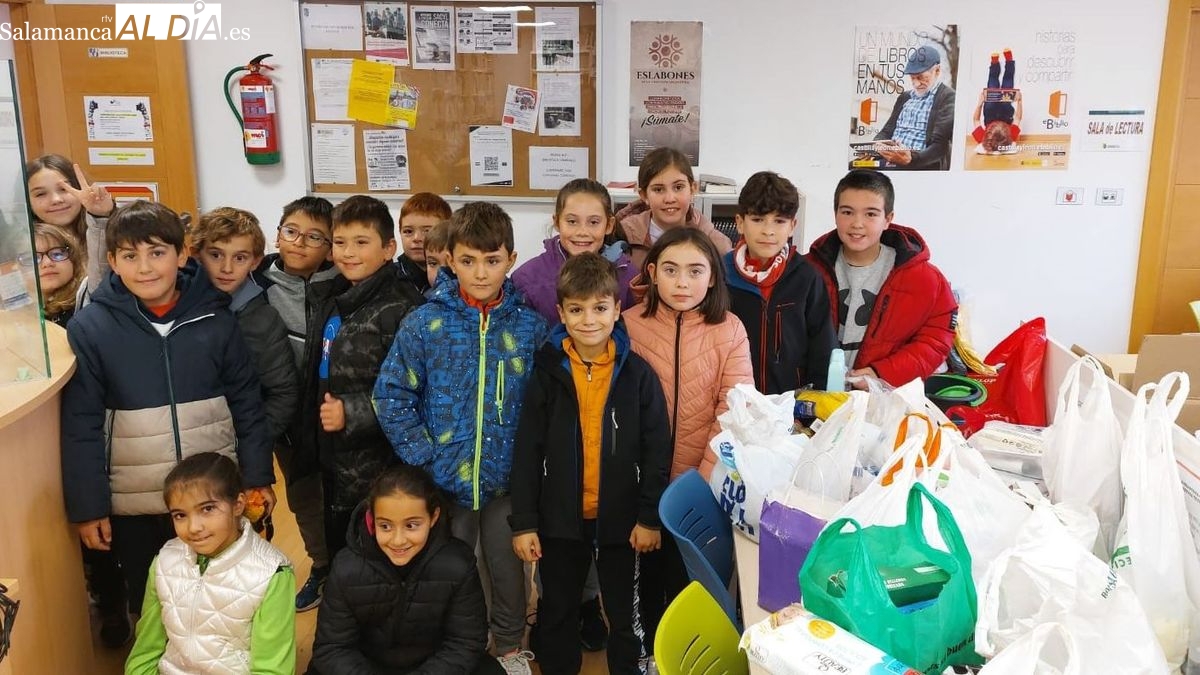 Los niños y niñas de Lumbrales se solidarizan con los damnificados por la DANA