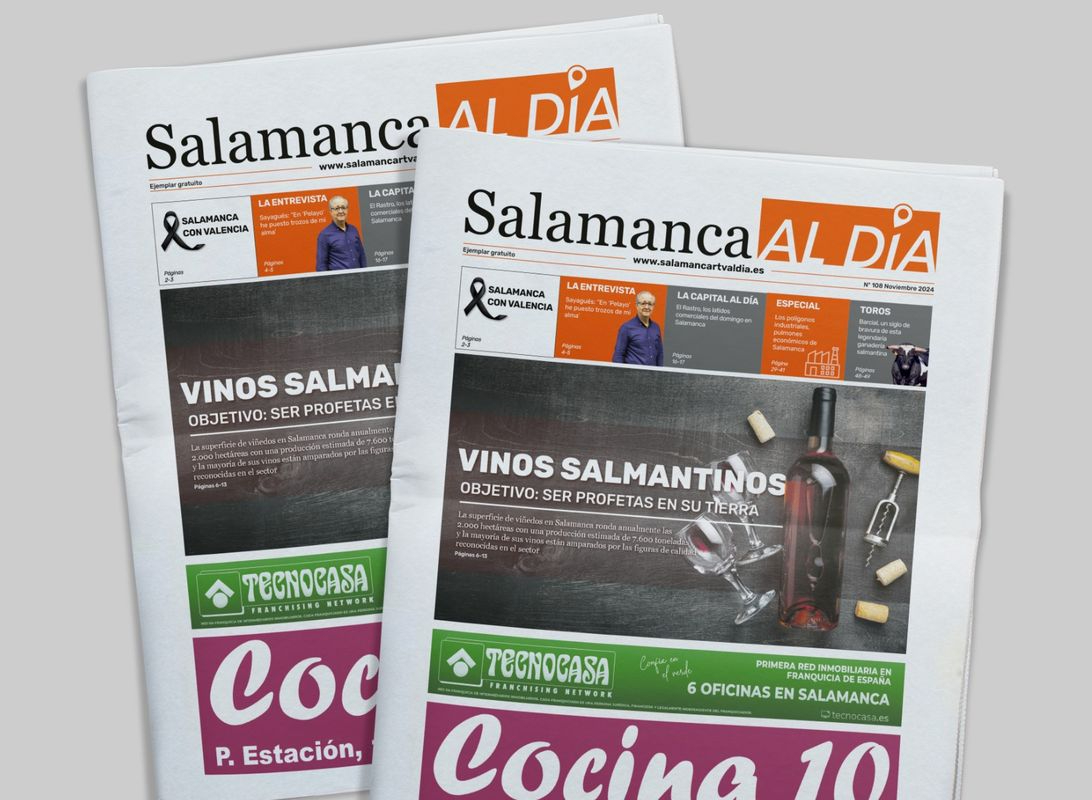 Sale a la calle el número de noviembre del periódico de papel SALAMANCA AL DÍA