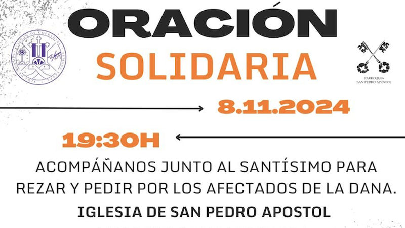 La Junta de Cofradías de Alba de Tormes organiza una oración solidaria en apoyo a las víctimas de la DANA