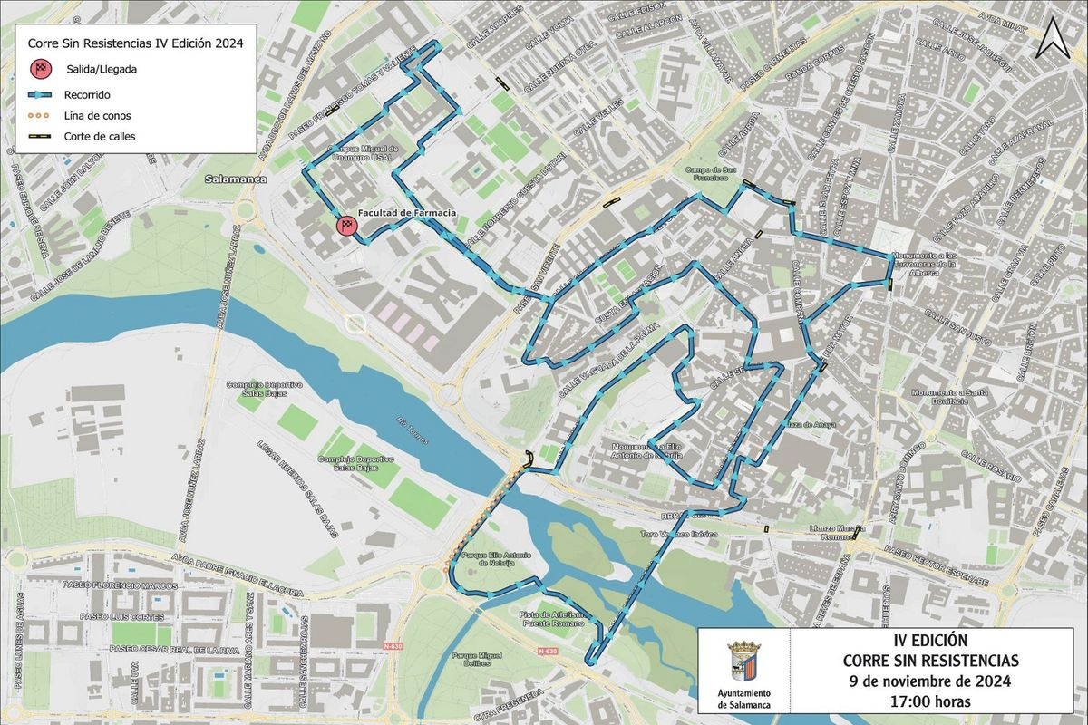 Cortes y desvío de tráfico este fin de semana con motivo de la VIII Carrera Popular Fundación Rodríguez Fabrés