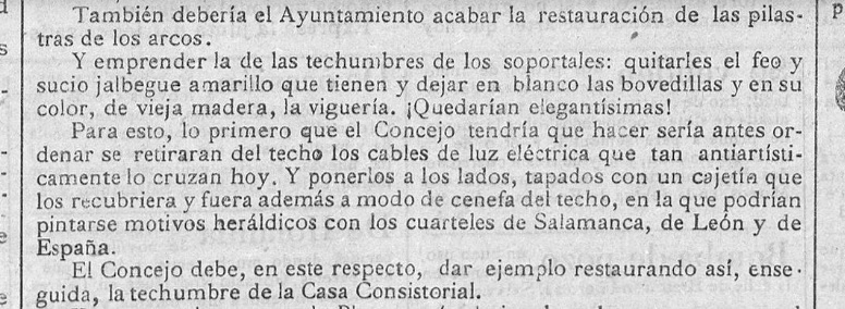 La cenefa blasonada del techo de la Plaza Mayor que pudo ser y no fue