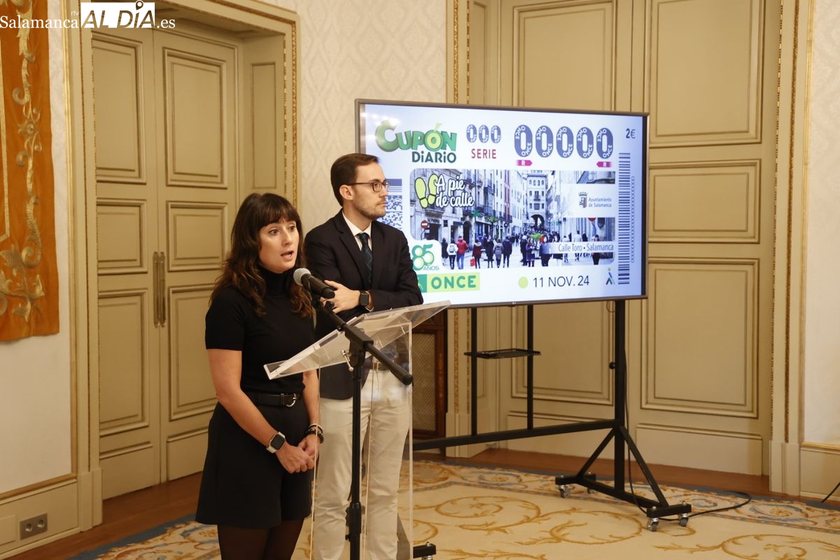 Salamanca presume de la Calle Toro en el cupón de la ONCE del próximo lunes