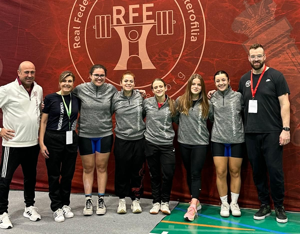 Sexto puesto para el equipo salmantino en la Copa de la Reina de Halterofilia