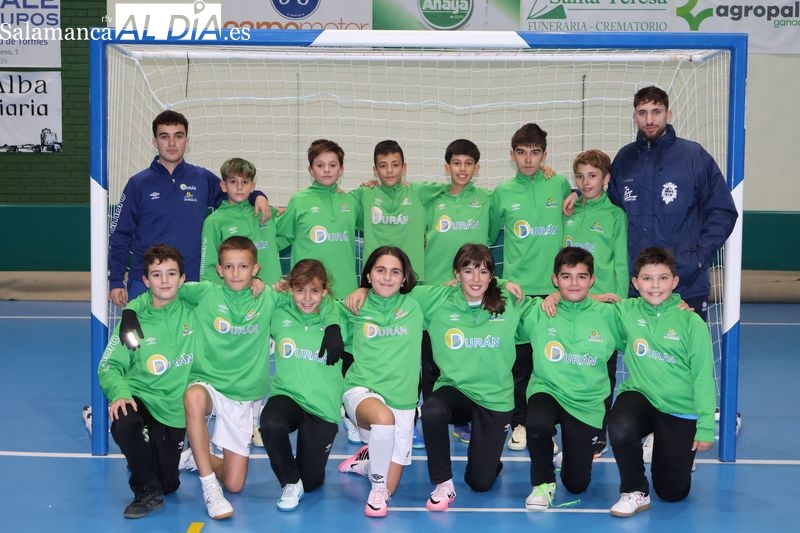 Unidos por el fútbol sala: los infantiles del Piensos Durán Albense FS entrenan con ilusión