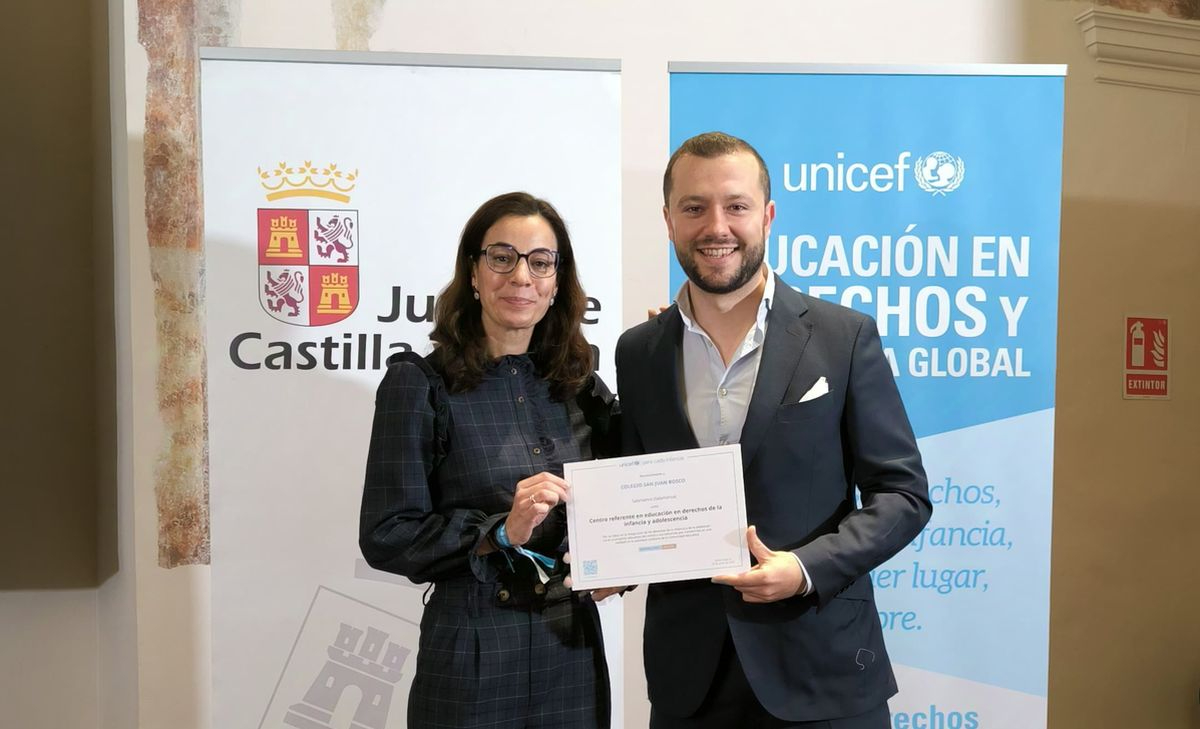 El colegio San Juan Bosco de Salamanca recibe el máximo reconocimiento de UNICEF como Centro Referente en Derechos de la Infancia