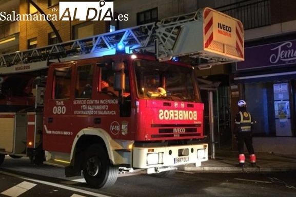 Un herido por quemaduras en un incendio durante esta madrugada en Salamanca