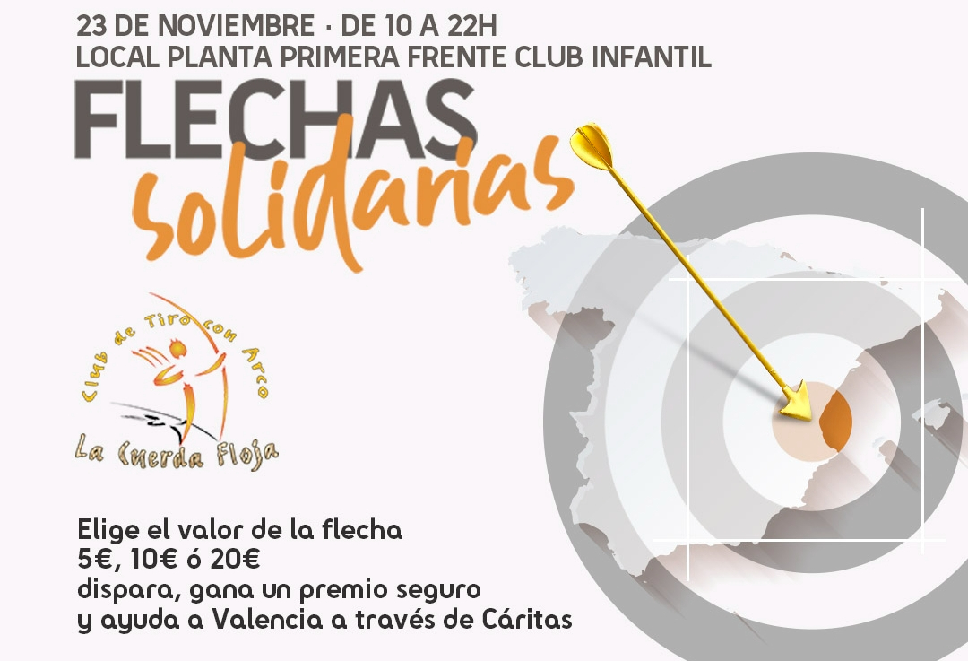 Flechas solidarias en el Centro Comercial El Tormes por los afectados por la DANA en Valencia