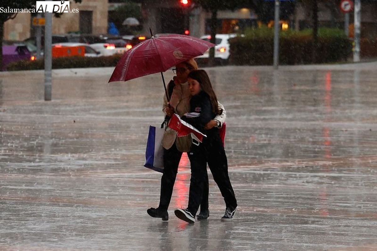 Aviso amarillo por lluvias en el sur de la provincia de Salamanca