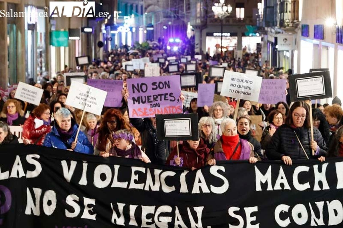 Juntas, el miedo cambia de bando: Horario y recorrido de la manifestación del 25N en Salamanca