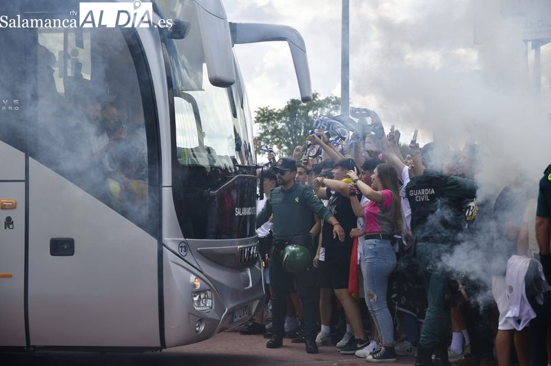 Habrá recibimiento al bus del Salamanca UDS y vallas LED en el Helmántico por el partido de Copa del Rey con el Celta