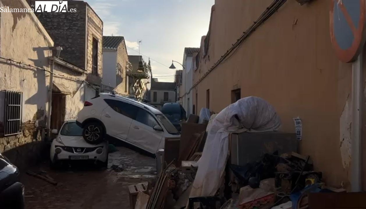 Esta es la imagen del desastre, afirma este salmantino desplazado a Valencia para prestar su ayuda (VÍDEO)