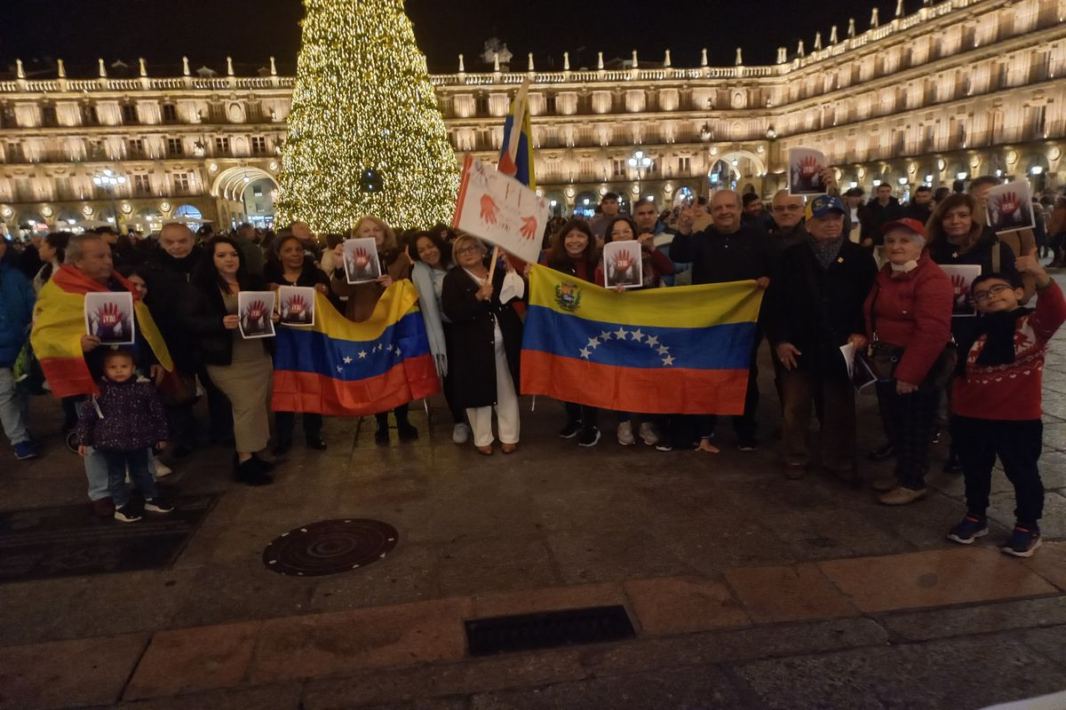 Venezolanos en Salamanca se vuelven a concentrar: ‘Justicia ya, libertad ya’