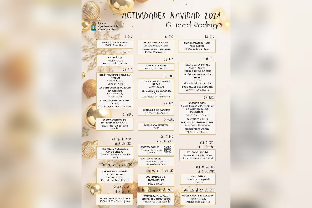 Programación Navidad Ciudad Rodrigo 2024