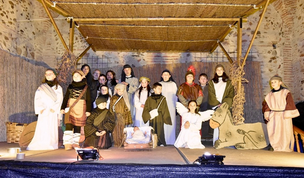 Niños y jóvenes se encargan de escenificar el belén viviente en Sancti-Spíritus