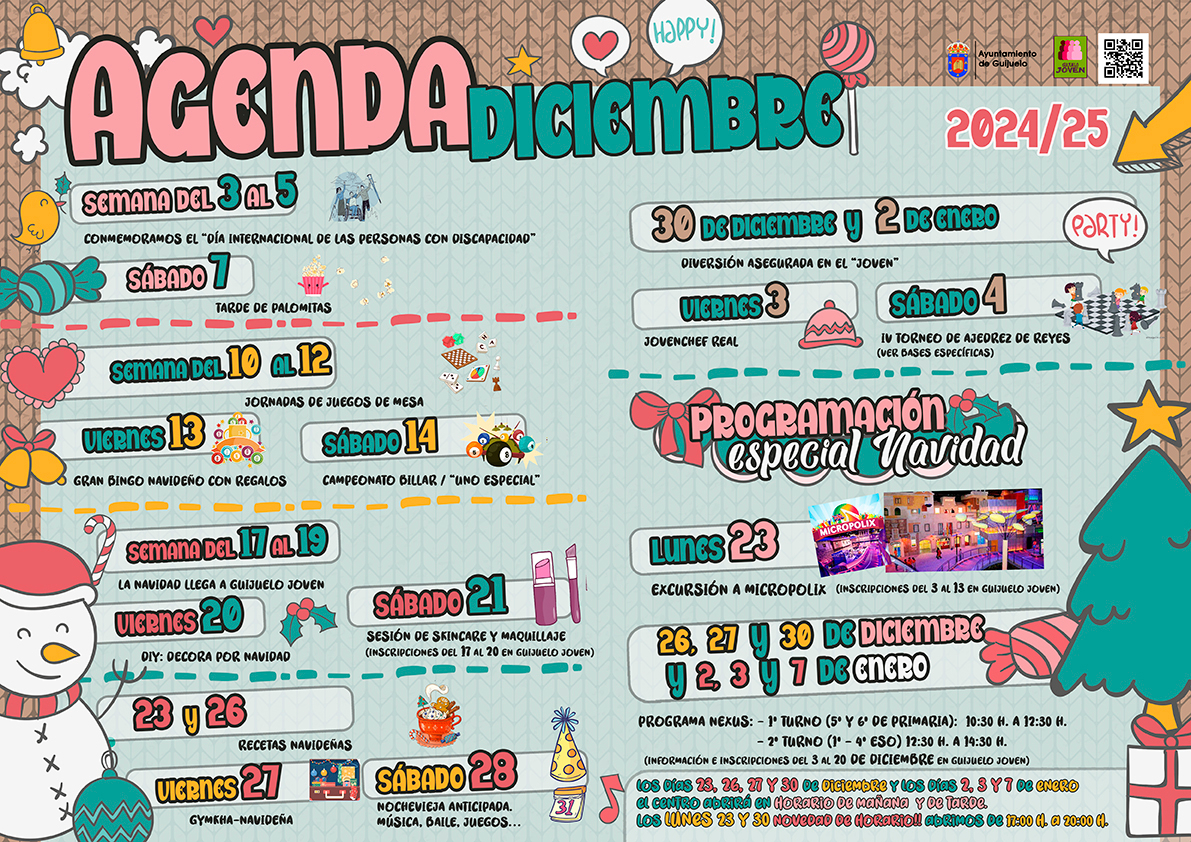 Estas son las propuestas navideñas en Guijuelo Joven para diciembre y enero