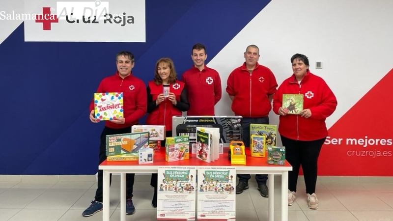 Cruz Roja en Vitigudino recoge juegos y juguetes nuevos para la infancia en vulnerabilidad