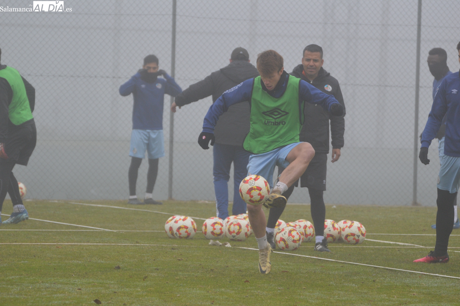 Maikel no está en la vuelta a los entrenamientos y es la primera baja invernal del Salamanca UDS; Caramelo, Curro, Souley y Córdoba, ausentes