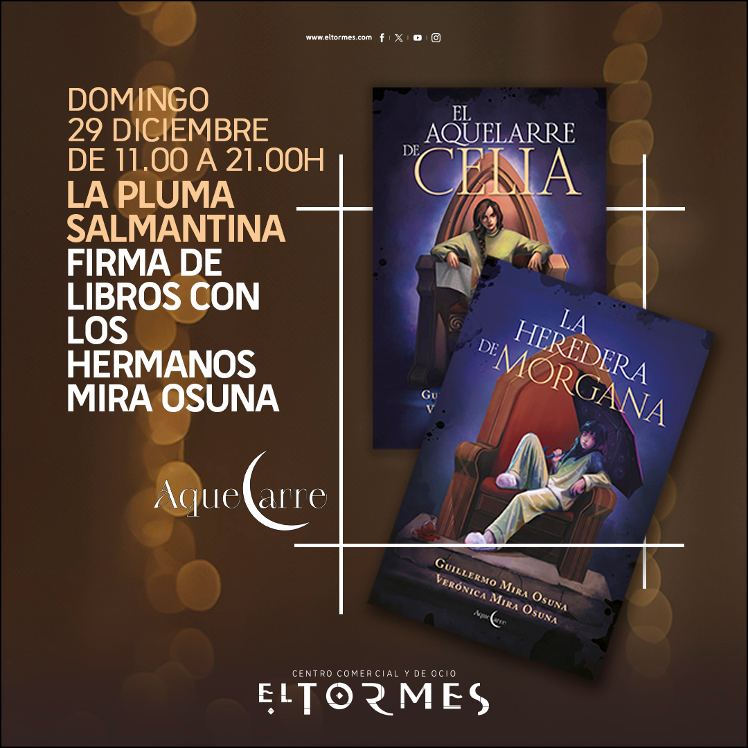 Los creadores de la saga de novela juvenil Luna de Aquelarre, protagonistas en el Centro Comercial El Tormes 