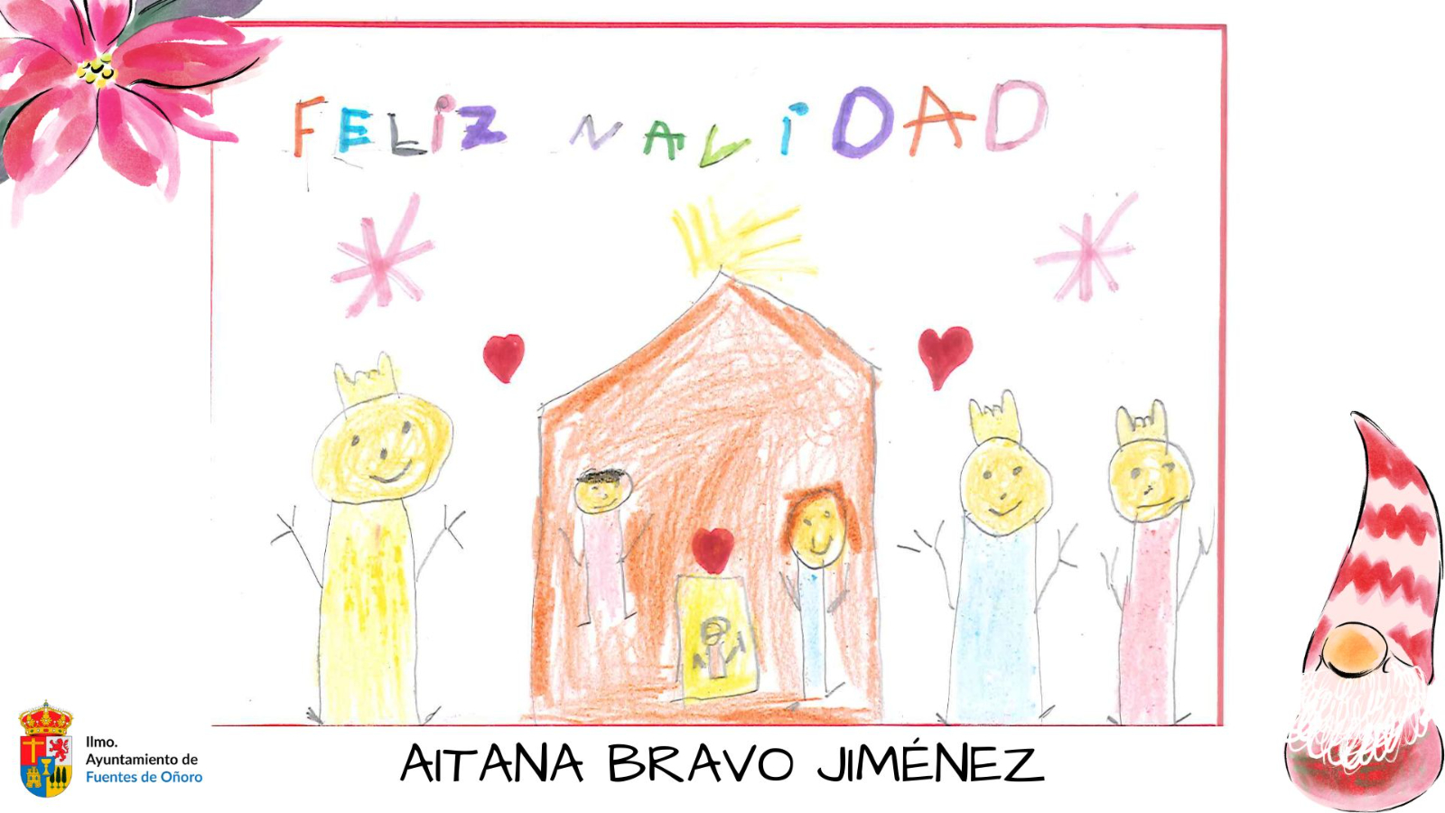 Aitana Bravo y Laura Araújo ganan la 2ª edición de los concursos navideños de Fuentes de Oñoro