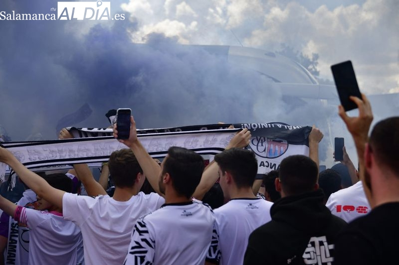 La llegada del Salamanca UDS al Helmántico para el recibimiento en bus por la Copa del Rey será a las 19:10 horas
