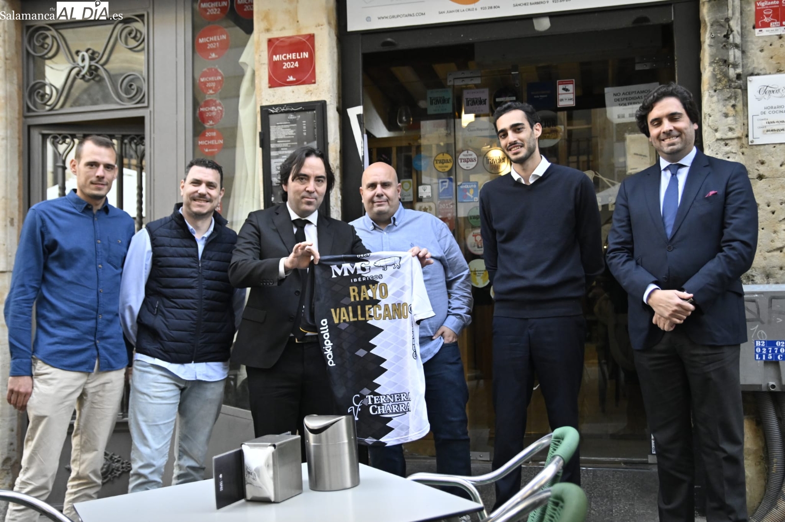 Martín Presa, presidente del Rayo, presente en la comida de directivas con Unionistas