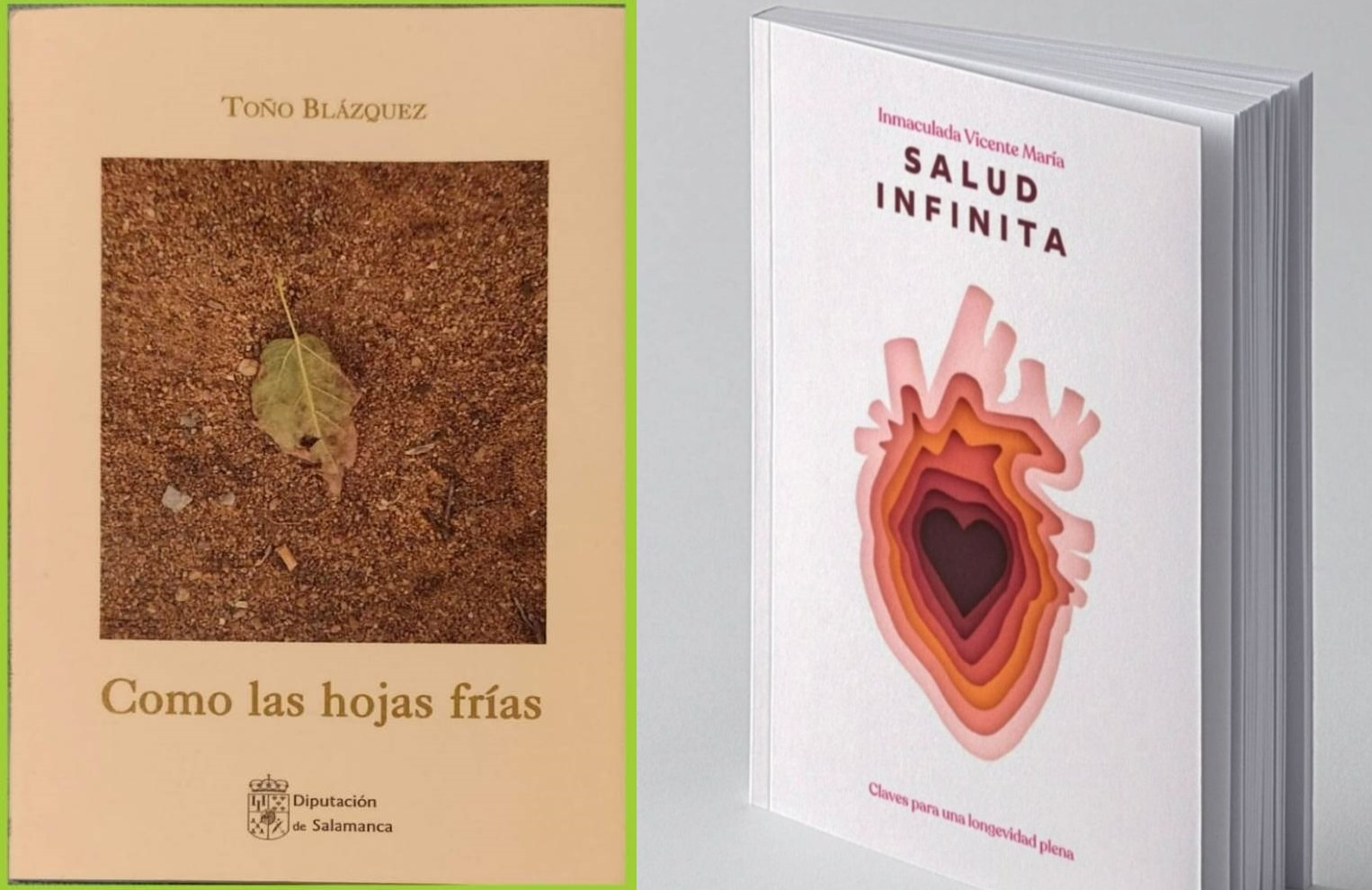 Toño Blázquez e Inmaculada Vicente presentarán sendos libros entre el jueves y el viernes