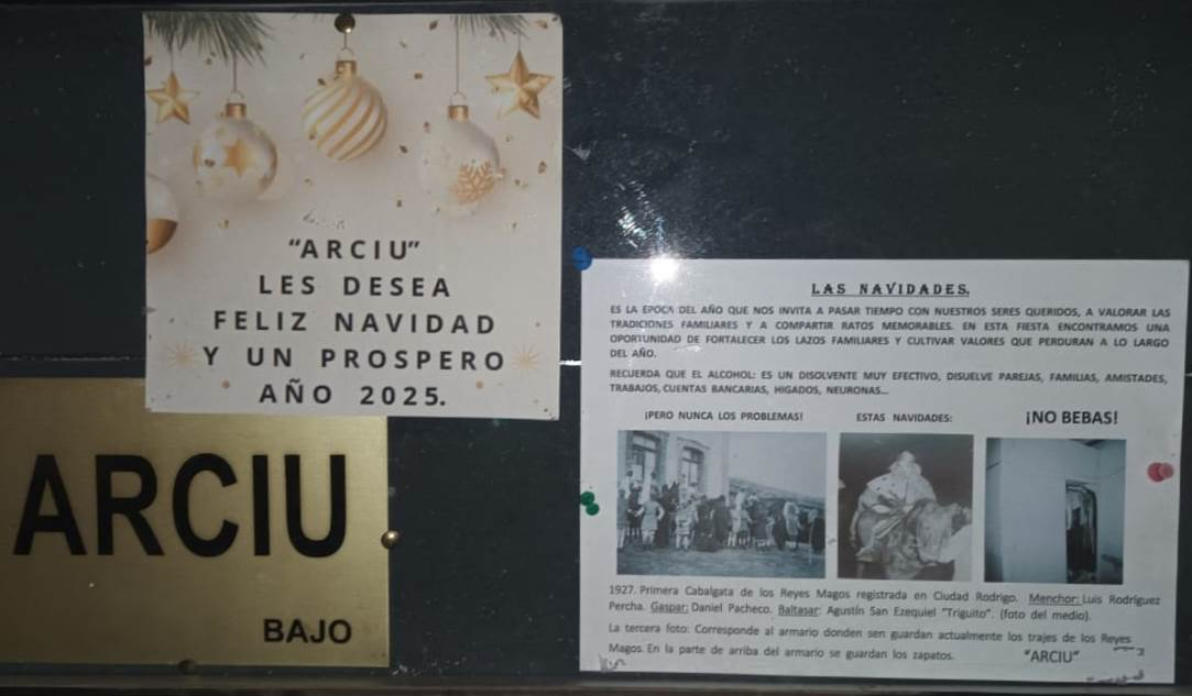 ARCIU anima a no beber en las fiestas mientras evoca la 1ª Cabalgata de Reyes en Ciudad Rodrigo