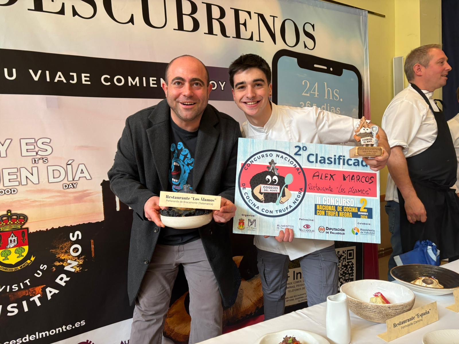 El cocinero Álex Marcos, de Los Álamos Gastrolab  subcampeón del Concurso Nacional de Cocina con Trufa