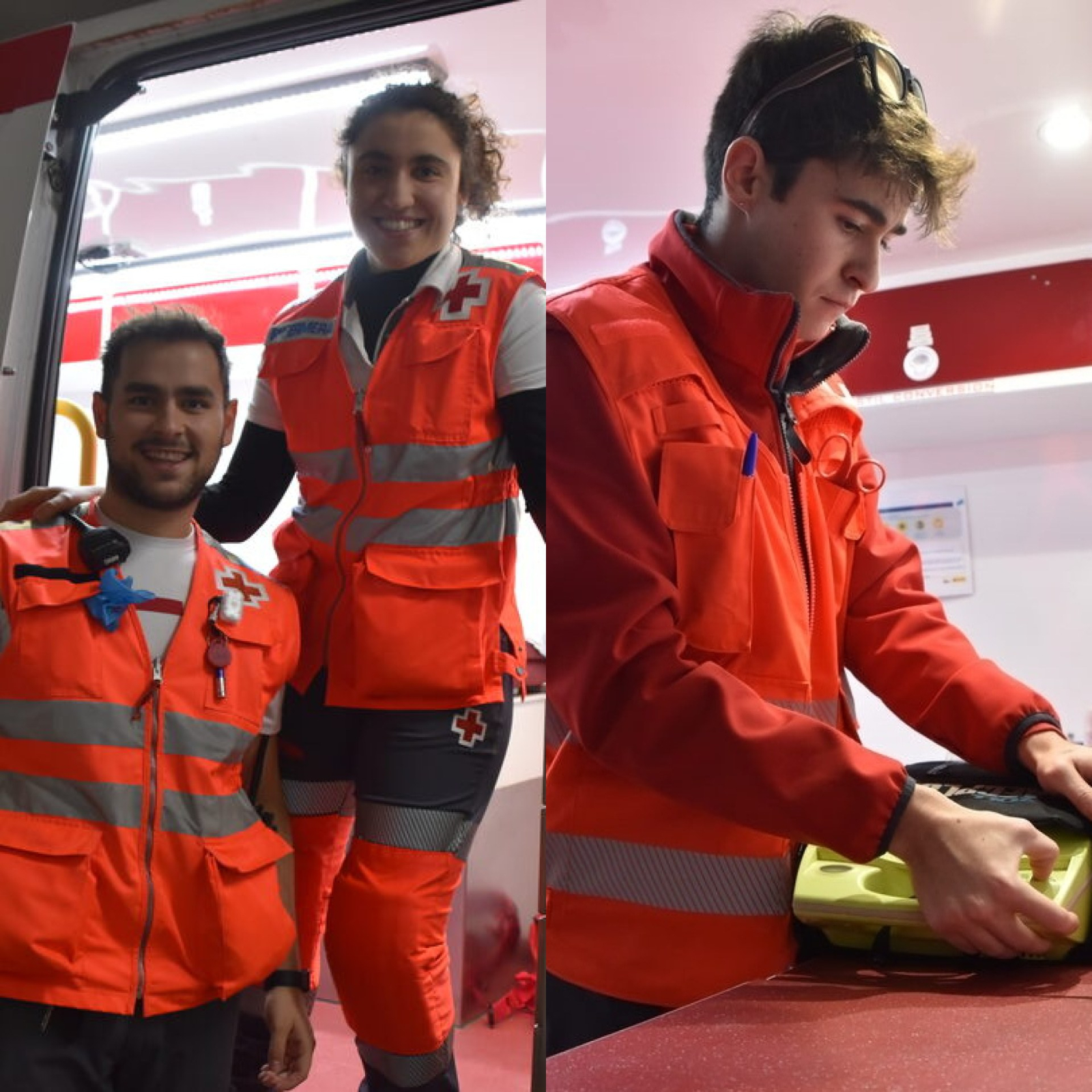 Celia, Javier y Adrián, voluntarios en Cruz Roja Salamanca: La mirada de la gente tras haberle ayudado es lo que más te llena