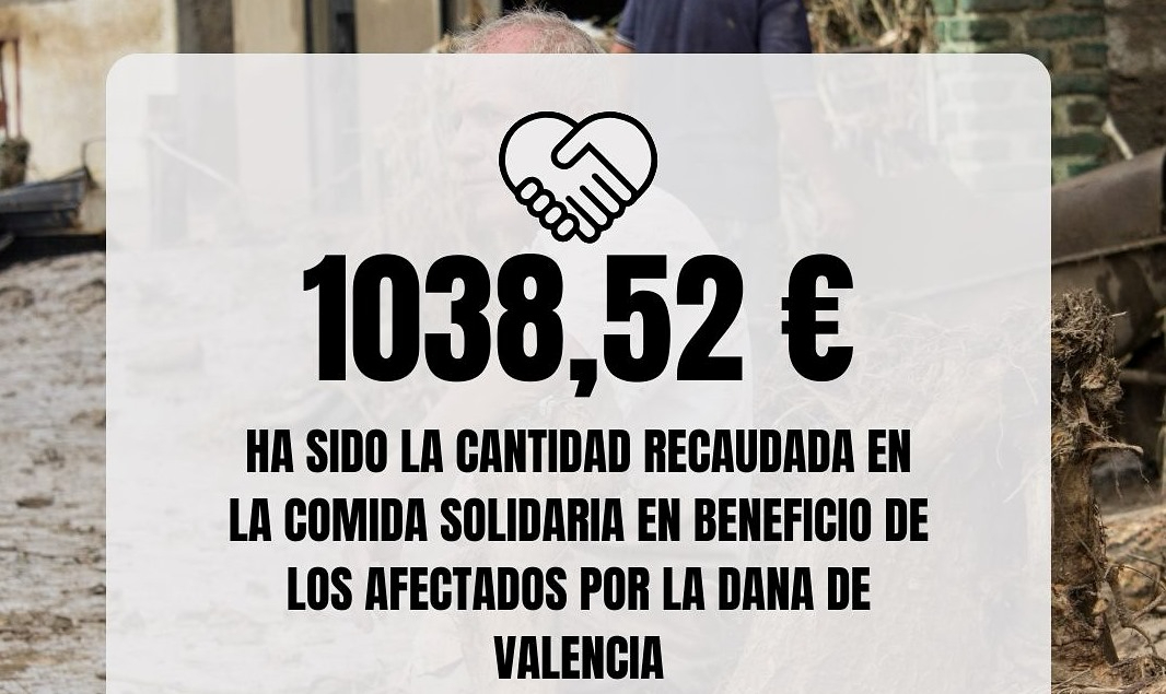 Sancti-Spíritus recaudó 1.038€ en su comida a favor de los afectados por la DANA