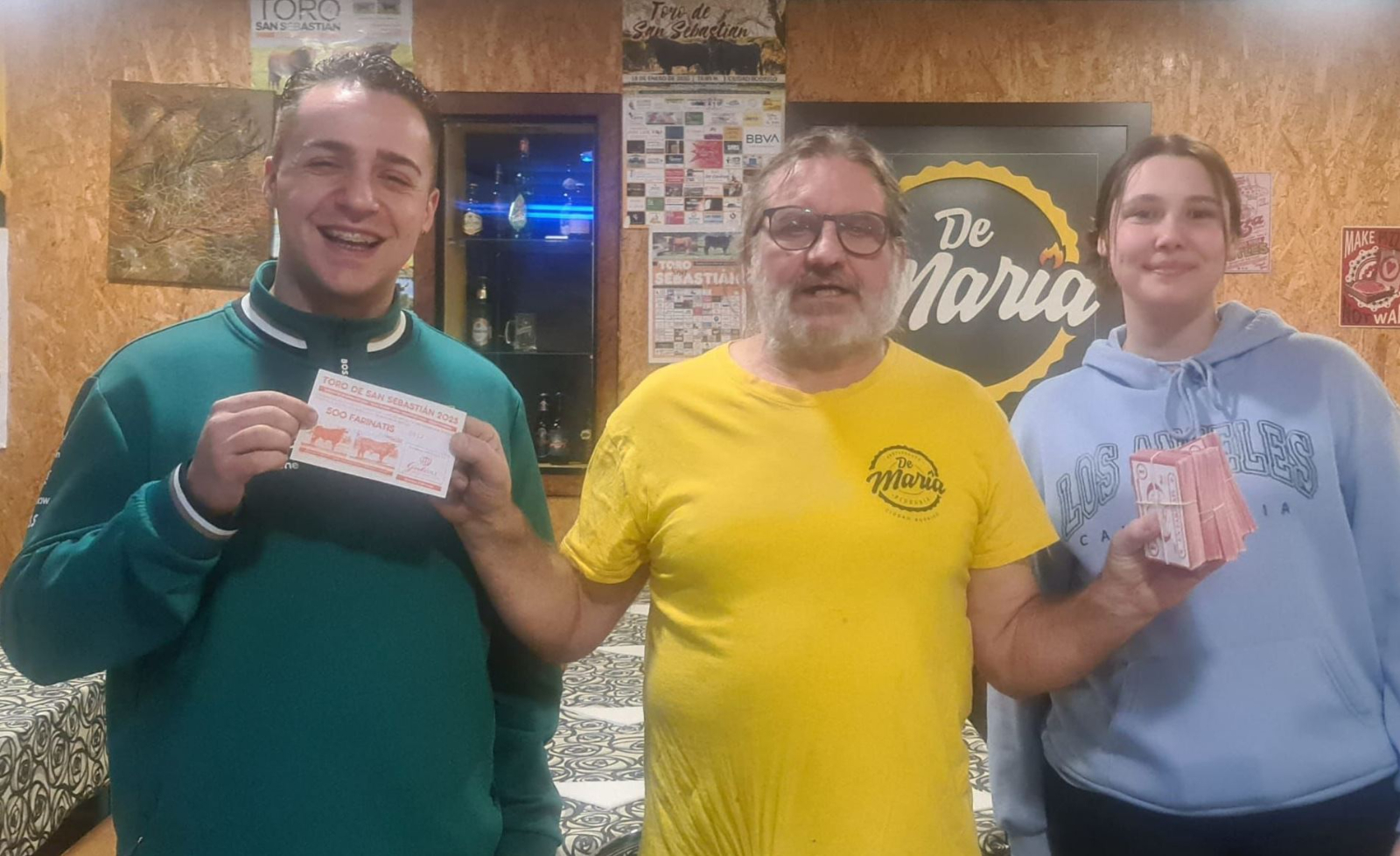 Entregados los 500 Farinatis puestos en juego con el Toro de San Sebastián