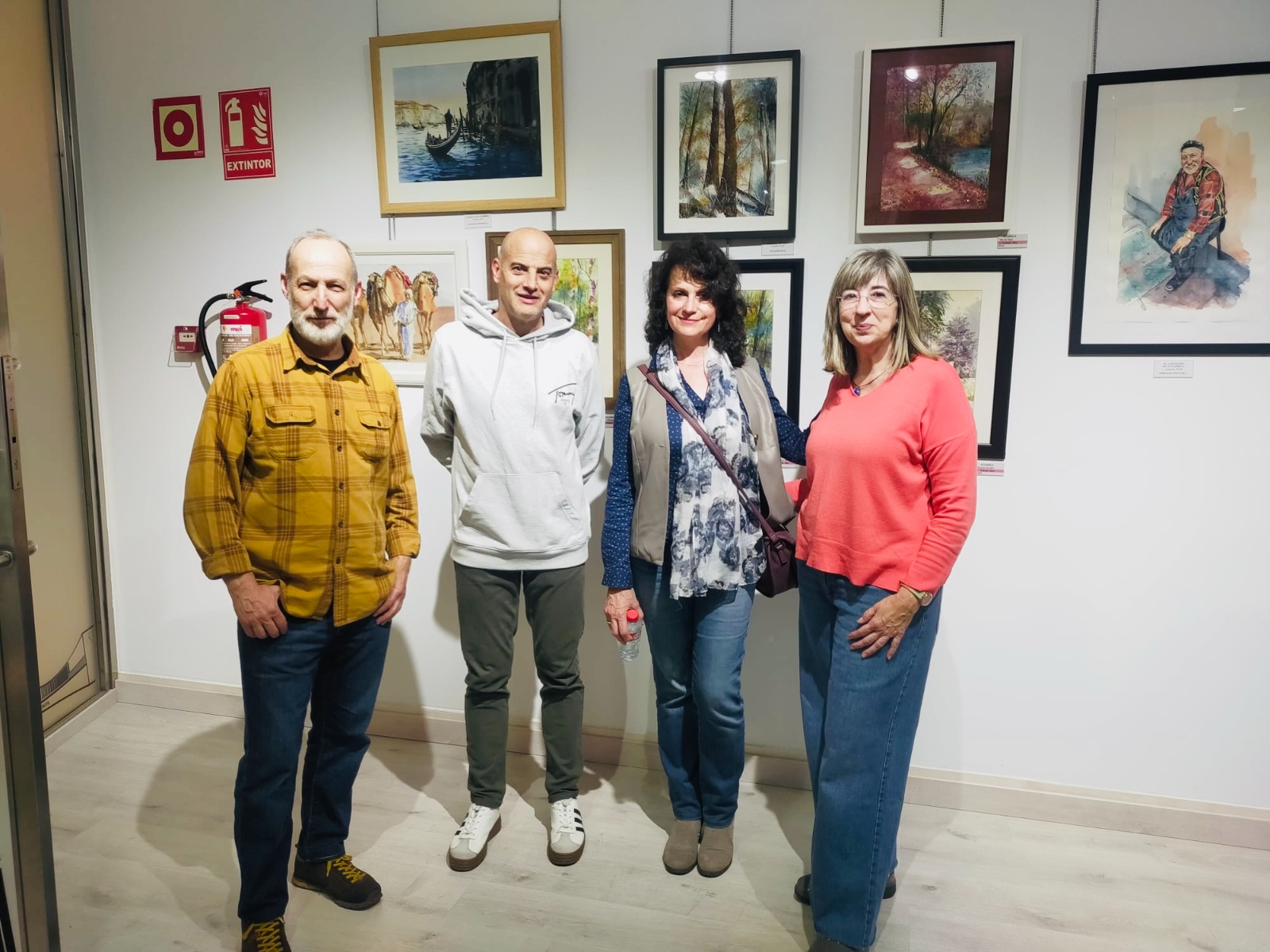 La pasión por la acuarela protagoniza la nueva exposición que puede visitarse en Santa Marta